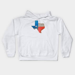 Texas Map / Flag Kids Hoodie